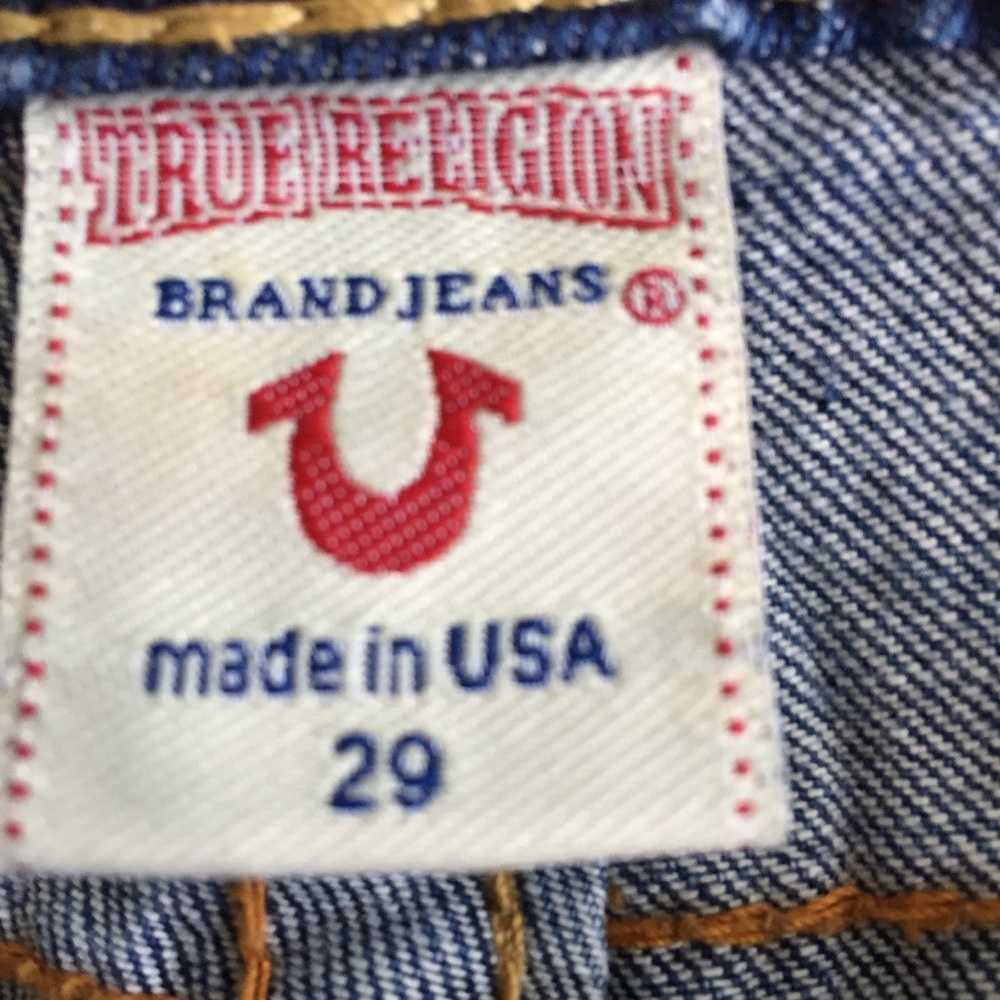 TRUE RELIGION Wide Leg Bobby Jeans Sz 29 - Picture 6 of 7